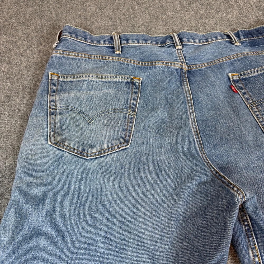 Levis 550 Relaxed Fit Jeans Mens 42x29 Medium Wash Blue Denim Tapered Leg - Picture 7 of 8